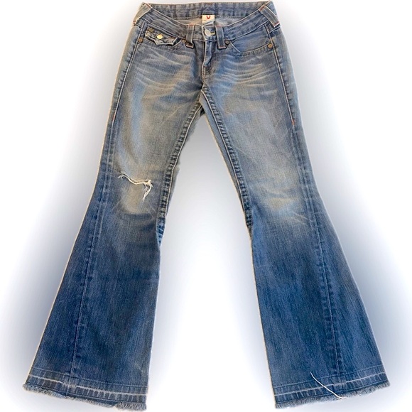 True Religion Joey Flared leg Jeans sz 26 - Picture 2 of 10